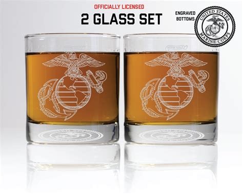 usmc bourbon glass